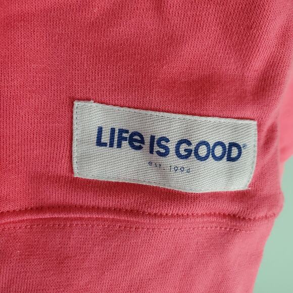 Life Is Good Womens Teaching Is A Work Of Heart LS Crew Sweatshirt Size Large - Picture 4 of 6